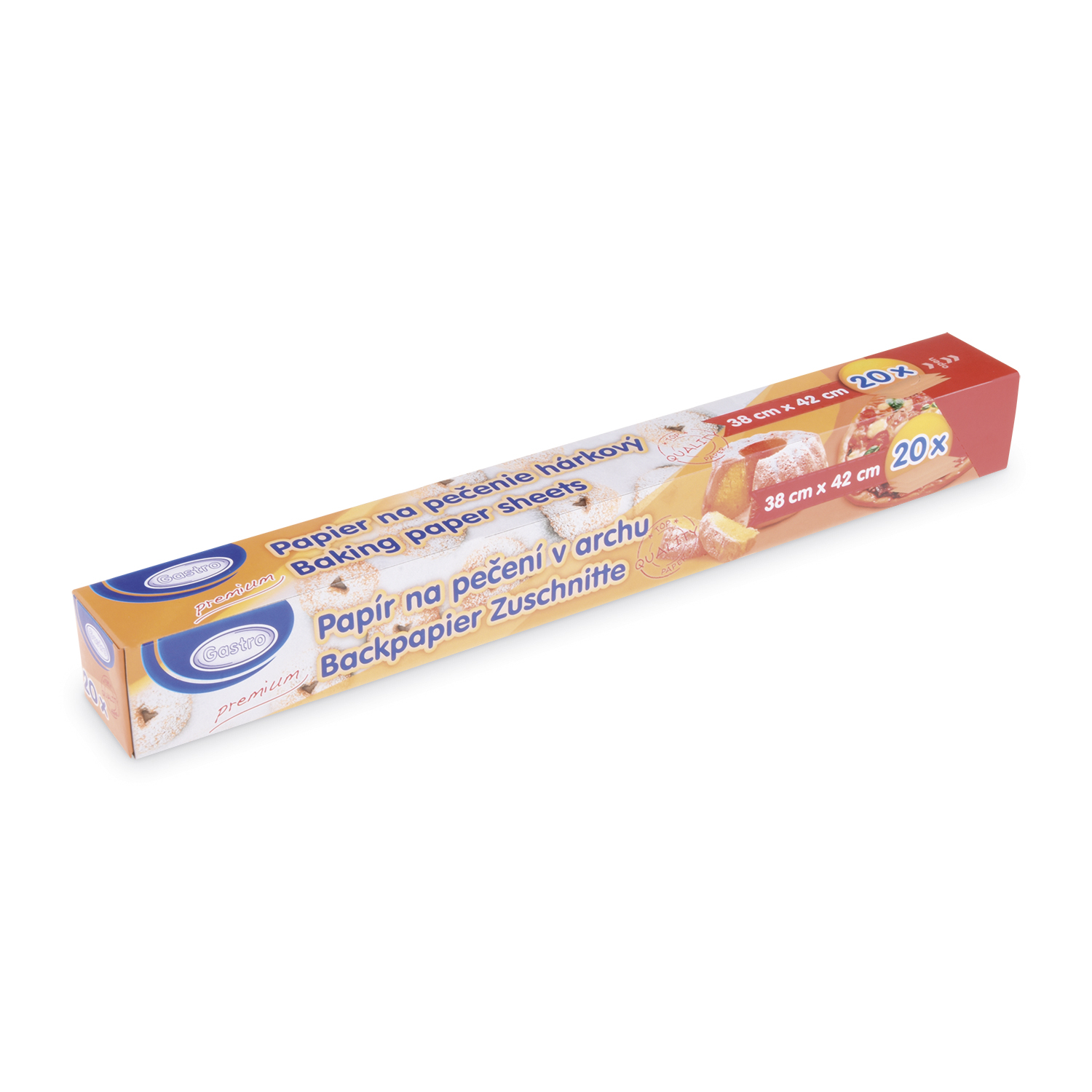 Backpapier Zuschnitt PAP FSC Mix braun 38 x 42 cm, Packung mit 20 Stück
