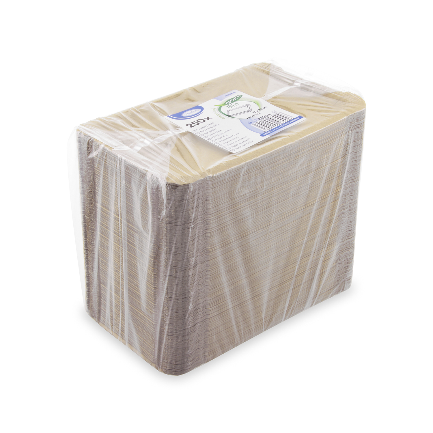 Pappteller aus PAP FSC Mix kraft 13 x 20 cm fettdicht, Packung mit 250 Stück