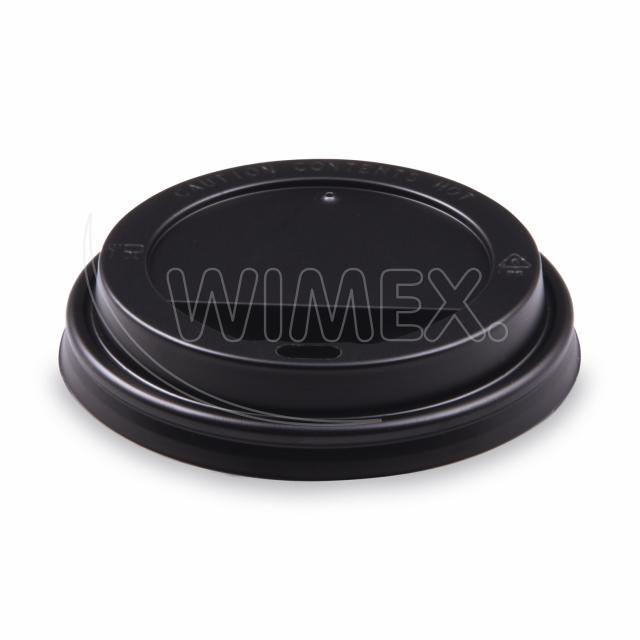 Domdeckel PS schwarz für Becher Ø 90 mm, Packung mit 100 Stück