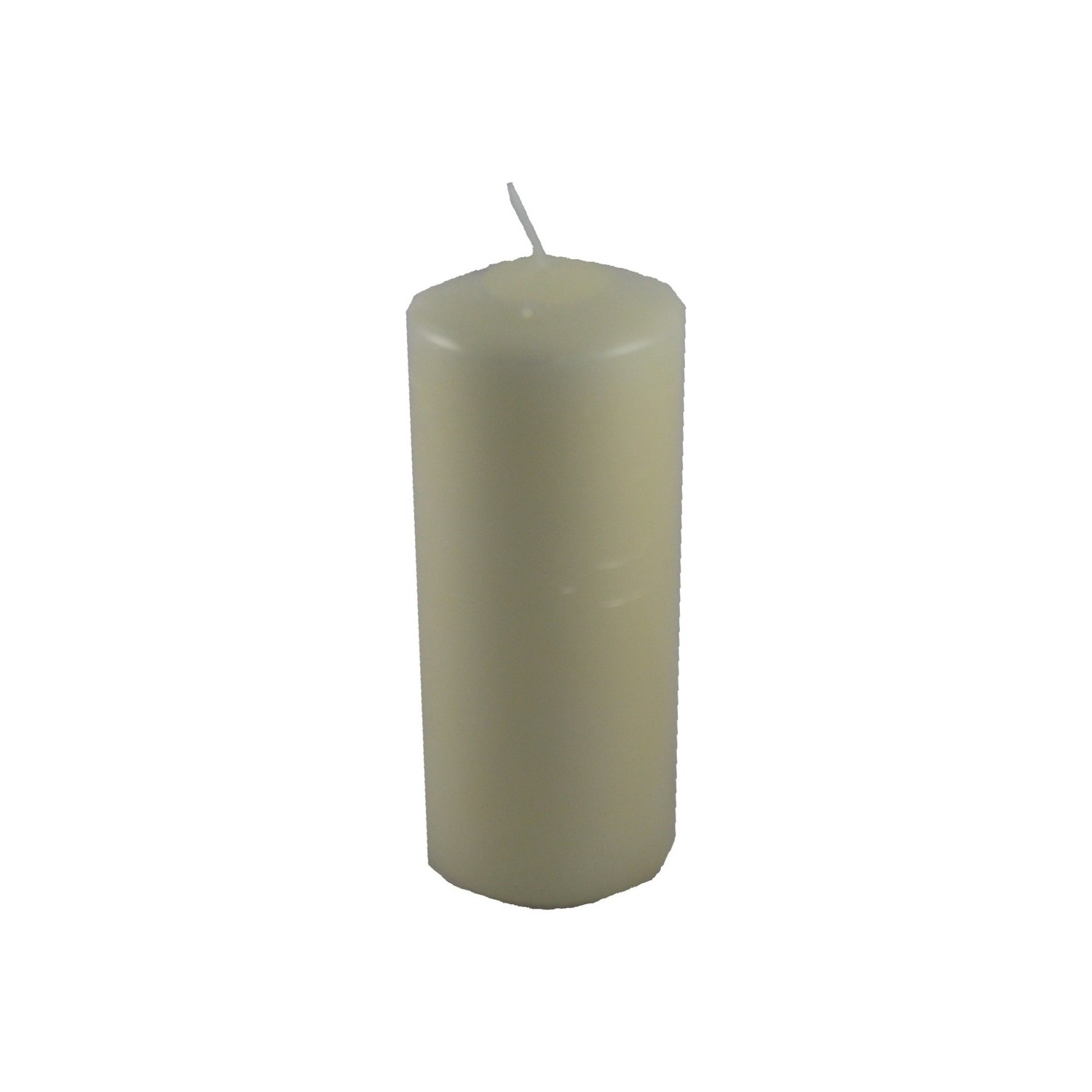 Stumpenkerze aus Wachs, champagner, Ø 80 x 200 mm, Packung mit 1 Stück