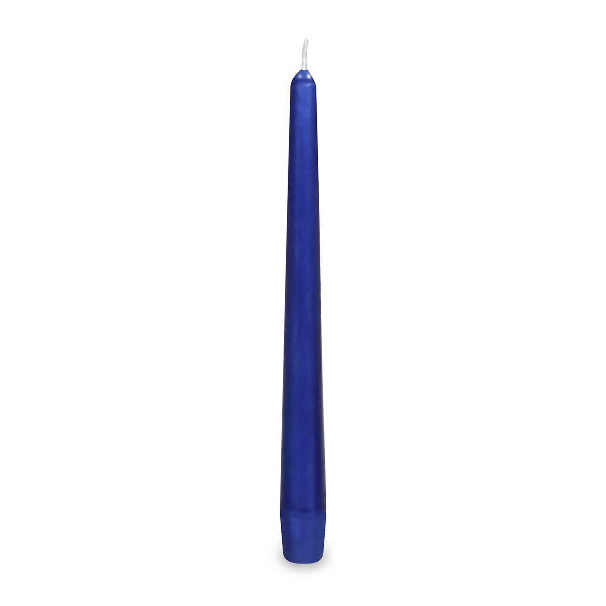Spitzkerze aus Wachs dunkelblau Ø 23 x 245 mm, Packung mit 10 Stück