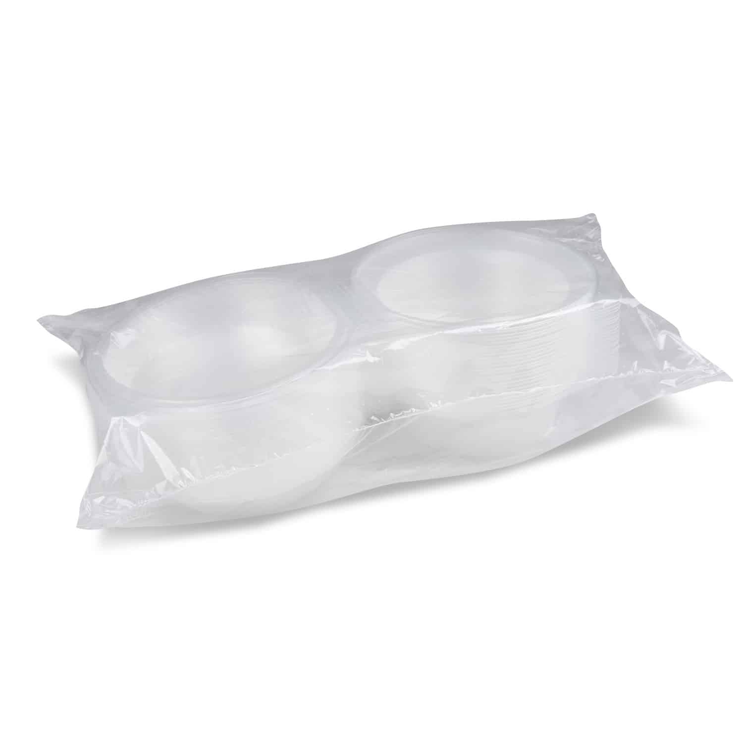 Salatschale PP Ripboxx Greens klar 2200 ml Ø 215 x 105 mm, Packung mit 25 Stück