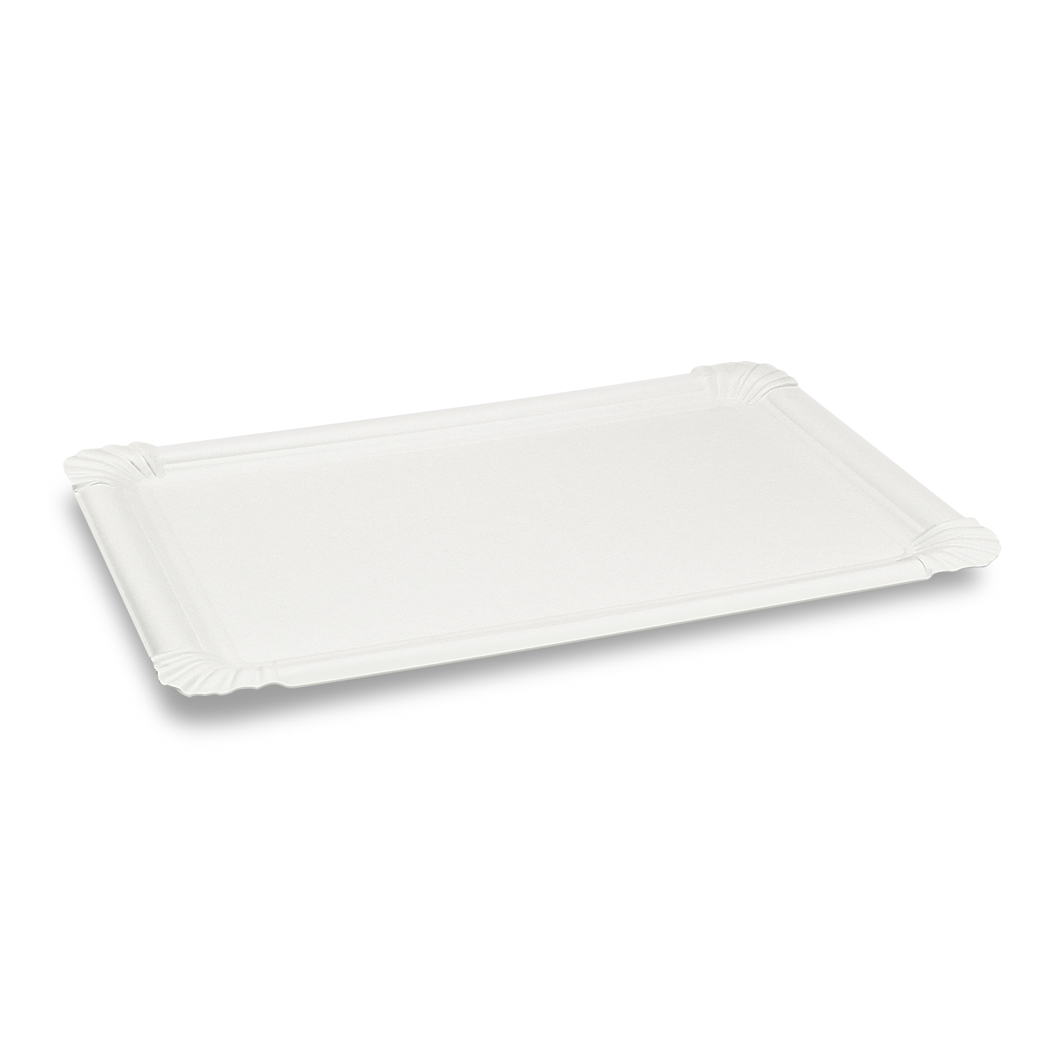 Pappteller weiß 23 x 33 cm Pappteller weiß 23 x 33 cm
