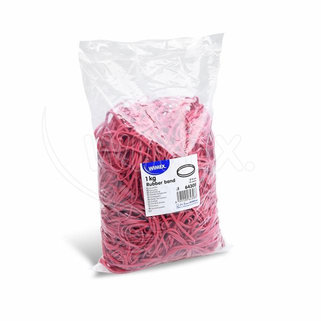 Gummiband rot, 3 mm, Ø 8 cm, 1 kg Packung