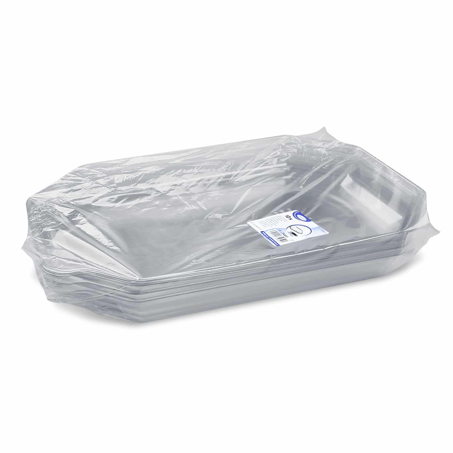 Domdeckel rPET klar 55 x 37 x 6,5 cm für Catering-Platte, Packung mit 10 Stück
