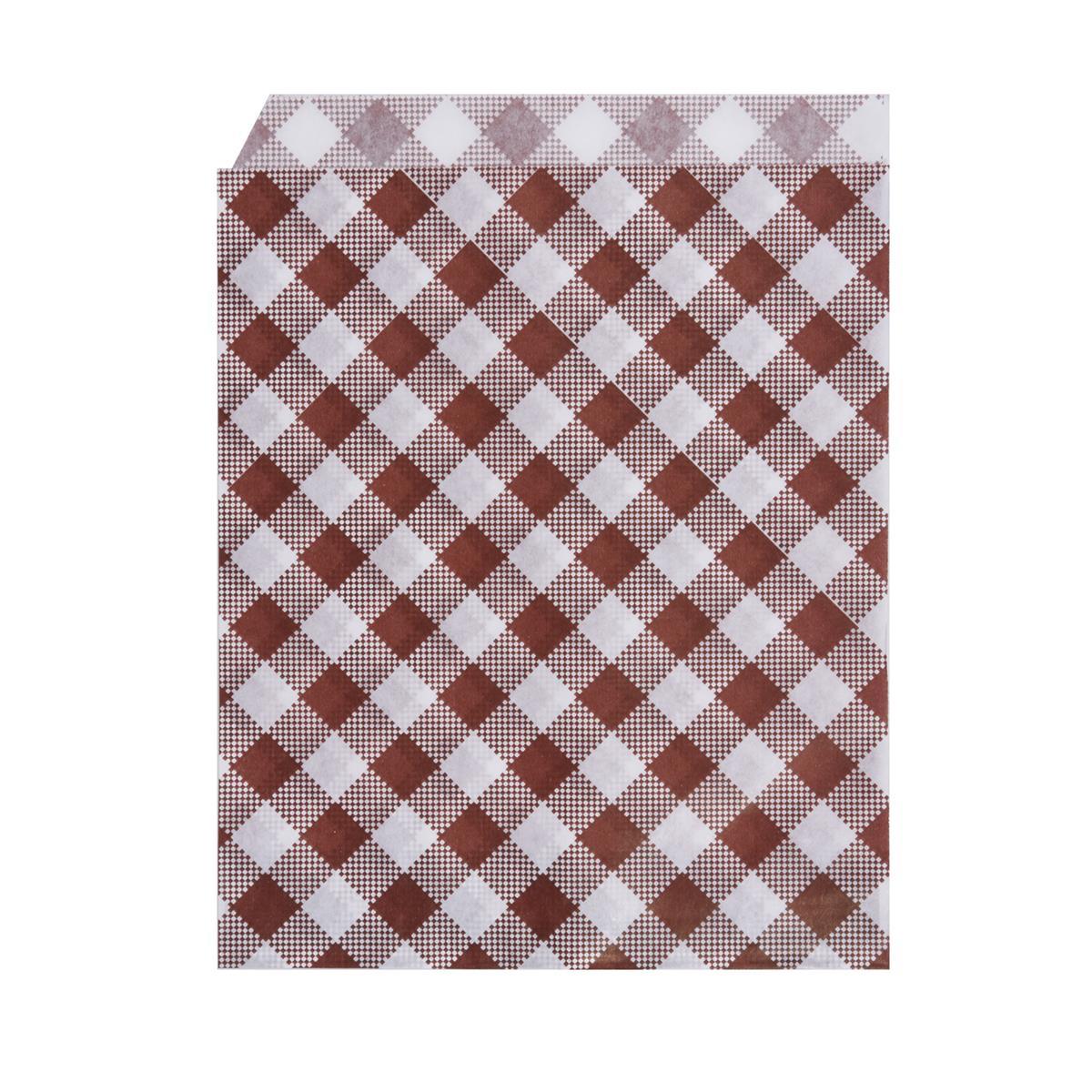 Papierbeutel Karo 19 x 14 cm, Packung mit 500 Stück