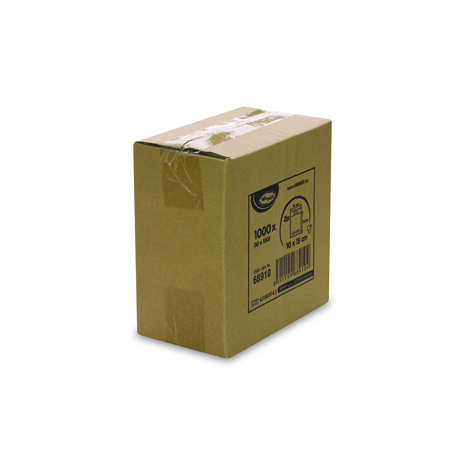 Schnellverschlussbeutel LDPE klar 10 x 15 cm, Packung mit 1000 Stück