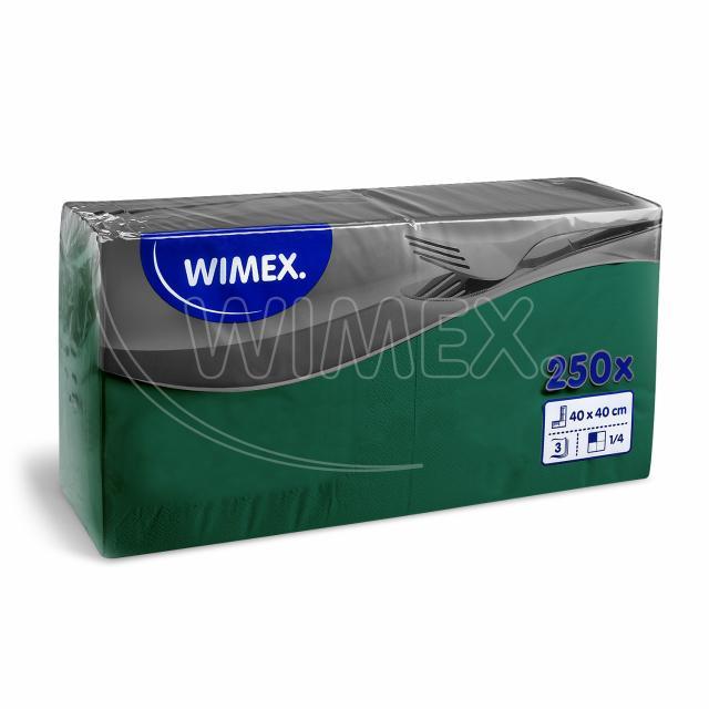 Serviette PAP FSC Mix 40 x 40 cm dunkelgrün 3-lagig, Packung mit 250 Stück