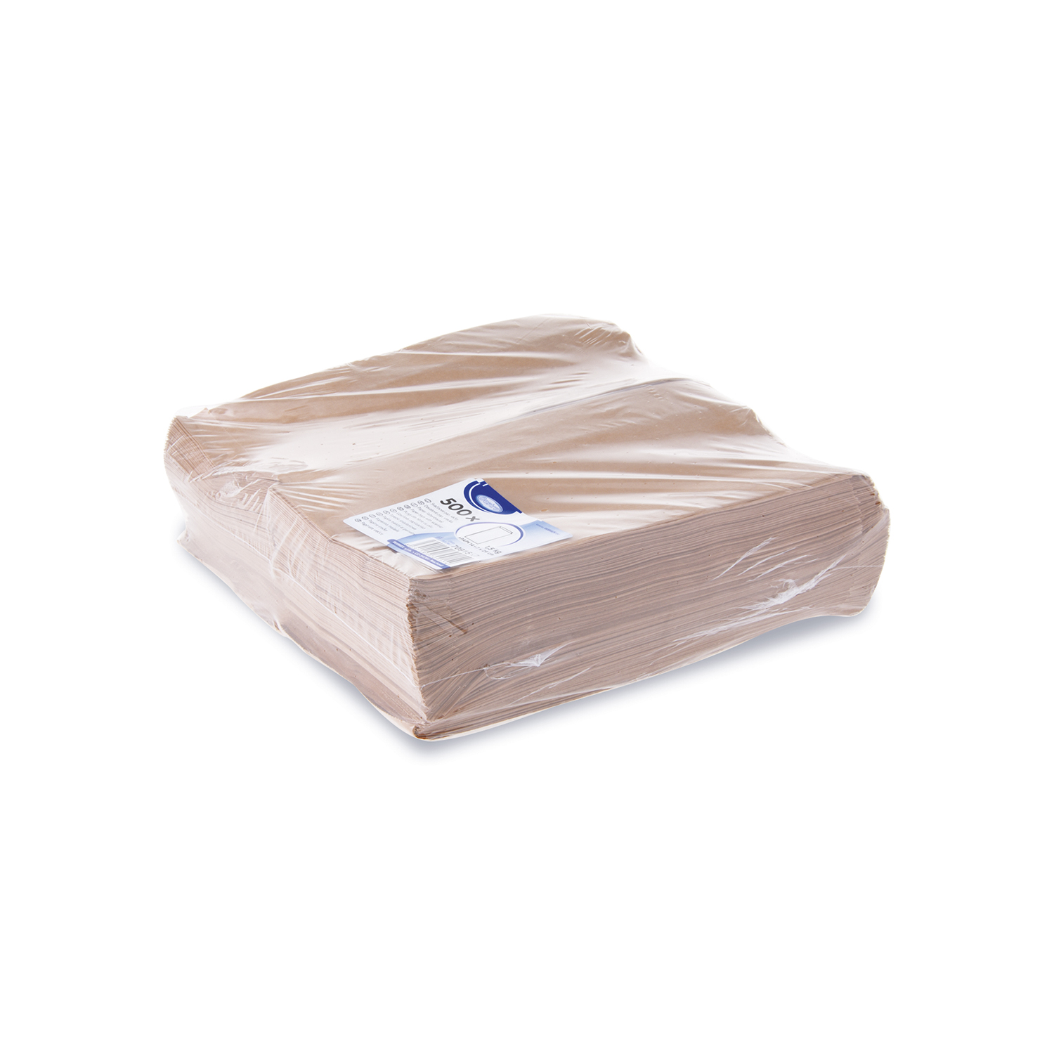 Papierfaltenbeutel braun 14+7 x 29 cm, Packung mit 500 Stück