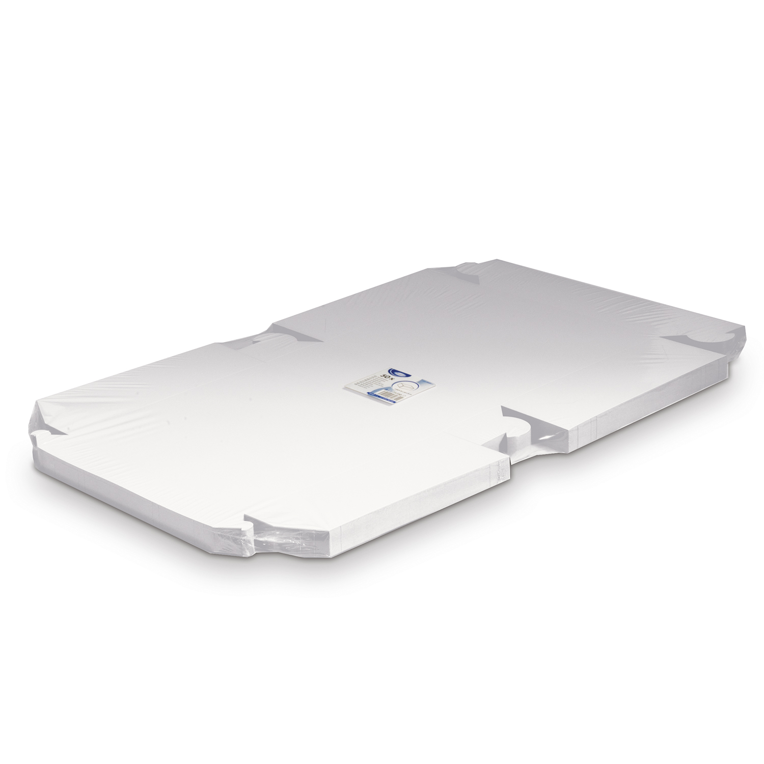 Tortenkarton aus PAP-Recy 30 x 30 x 10 cm weiss, Packung mit 50 Stück