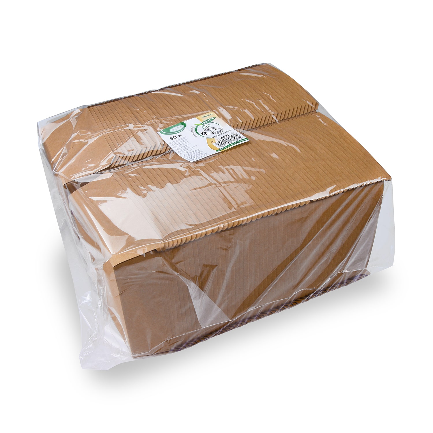 Burgerbox PAP FSC Mix kraft 135 x 135 x 100 mm, Packung mit 50 Stück