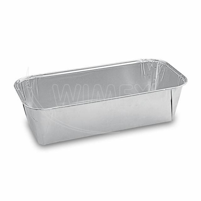 Alu-Schale eckig 305 x 117 x 80 mm, 2270 ml, Packung mit 50 Stück