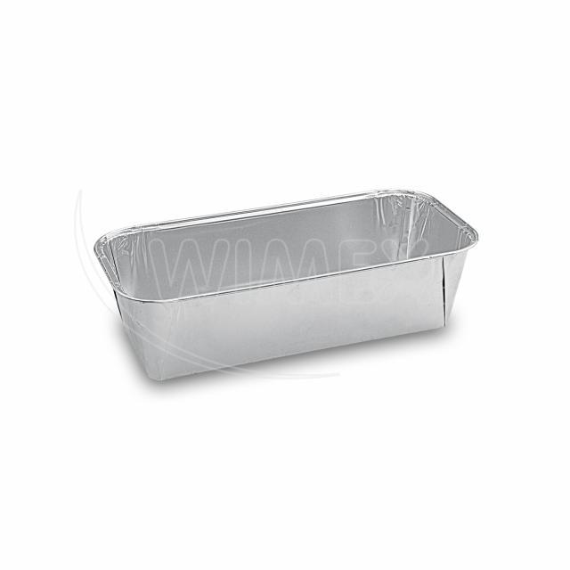Alu-Schale eckig 232 x 108 x 60 mm, 1090 ml, Packung mit 50 Stück