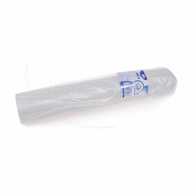 Domdeckel aus PS weiss Ø 80 mm, Packung mit 100 Stück
