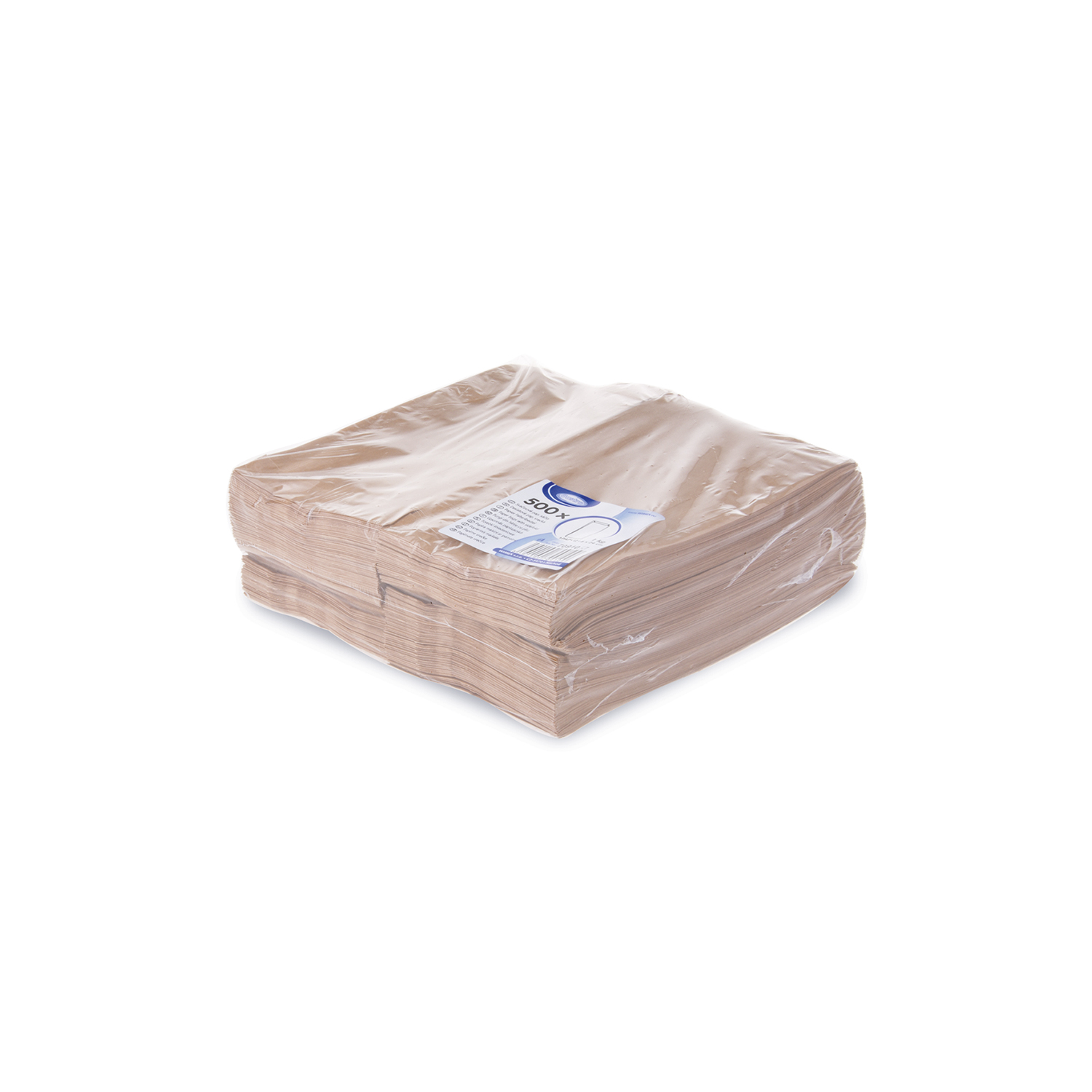 Papierfaltenbeutel braun 12+5 x 24 cm, Packung mit 500 Stück