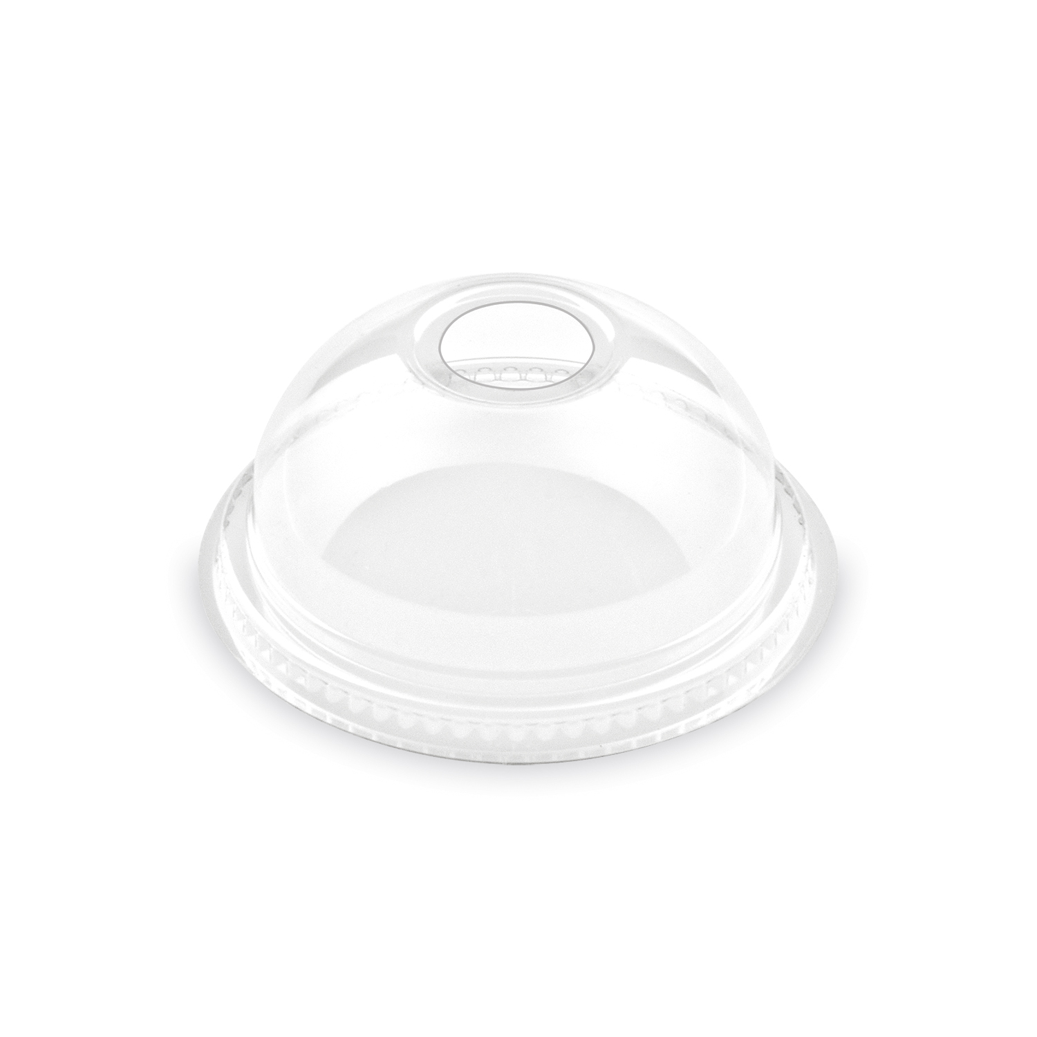 Domdeckel rPET klar Ø 78 mm für Becher mit Öffnung, Packung à 50 Stück