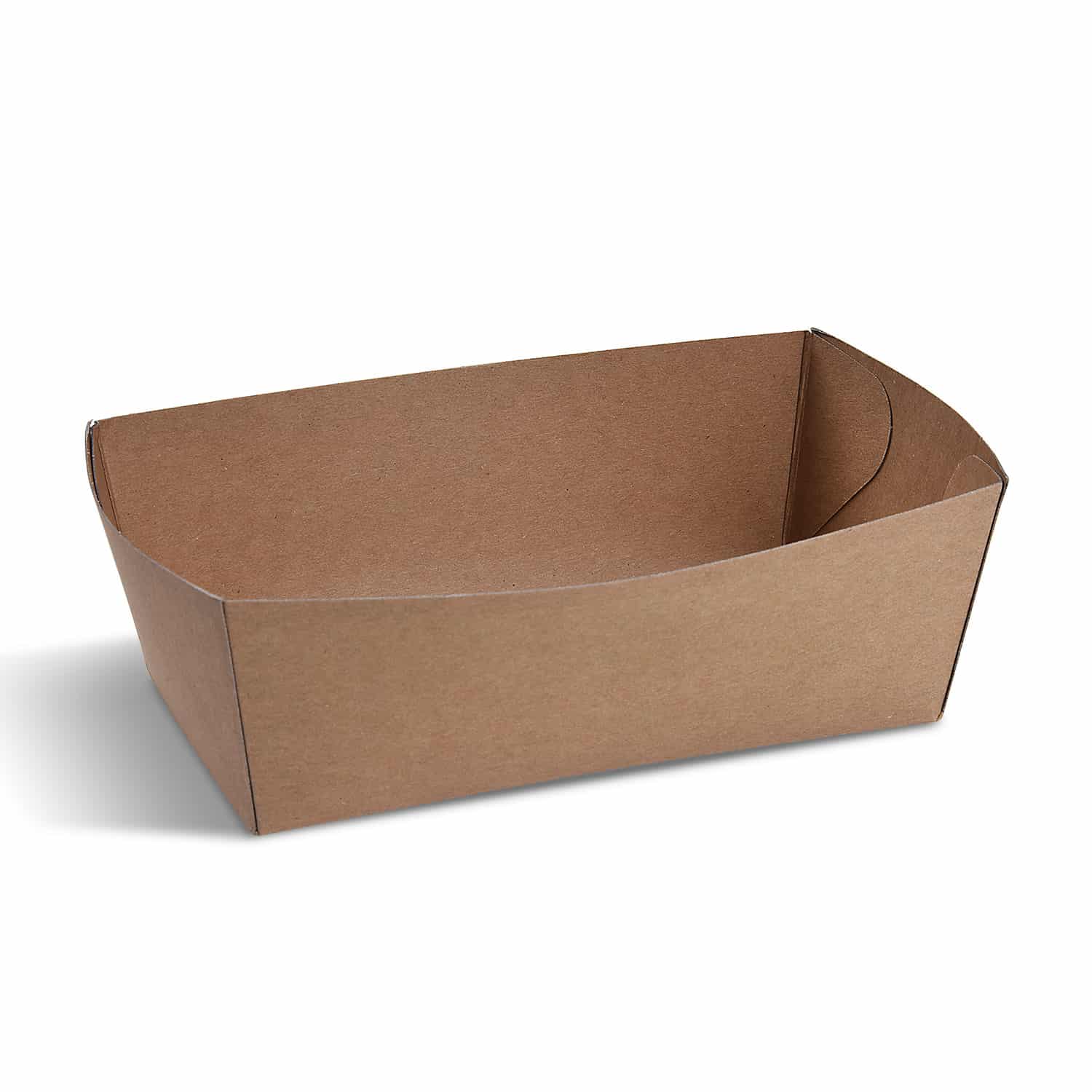 Snackschale PAP FSC Mix fettdicht kraft 165 x 90 x 60 mm, 1000 ml, Packung mit 100 Stück