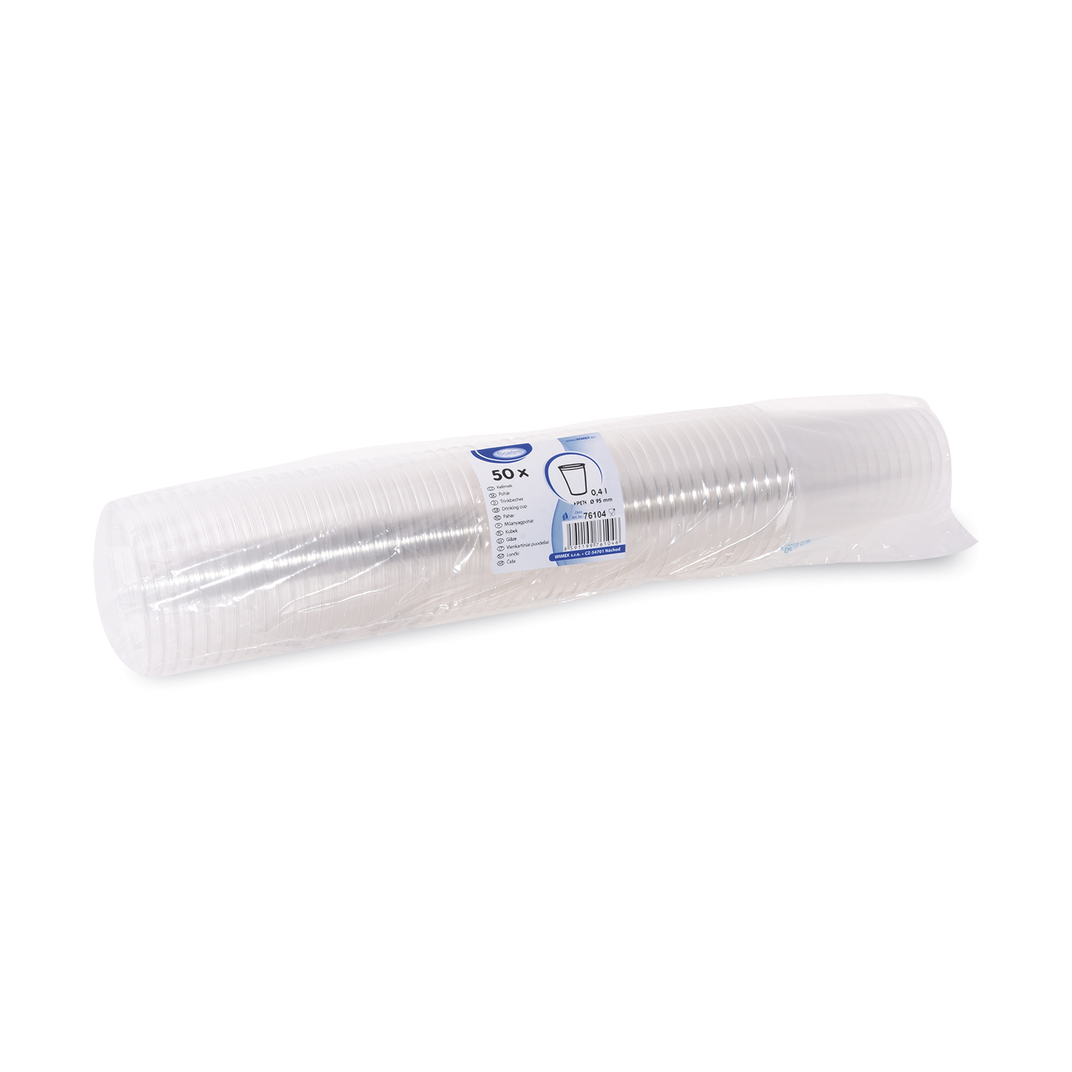 Becher rPET glasklar 0,4 l Ø 95 mm, Packung mit 50 Stück