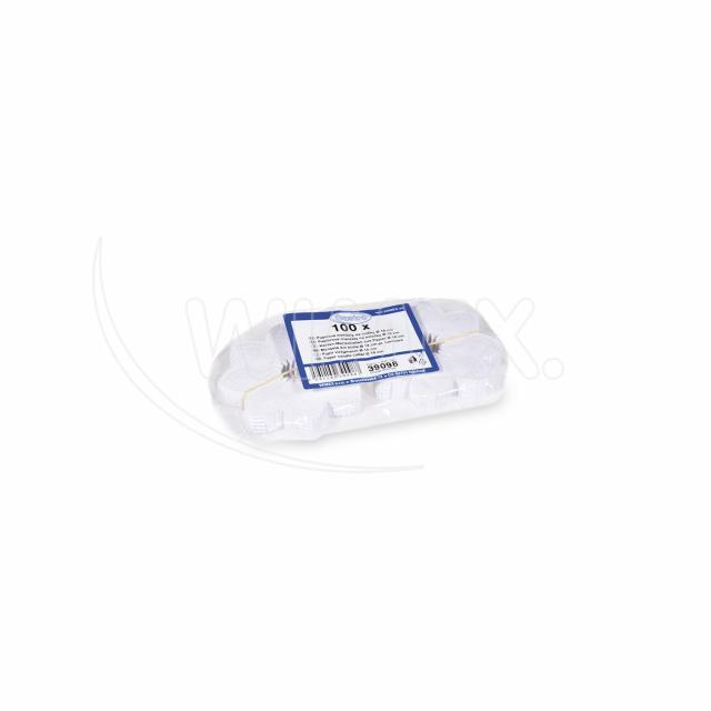 Kerzen-Manschette PAP weiss Ø 10 cm, Packung mit 100 Stück