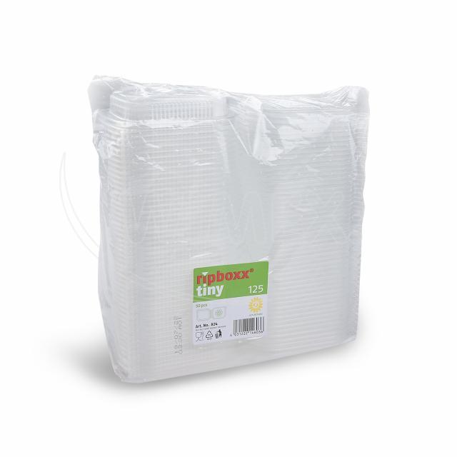 Feinkostbecher PP klar 200 ml, 108 x 127 x 37 mm, Packung mit 50 Stück
