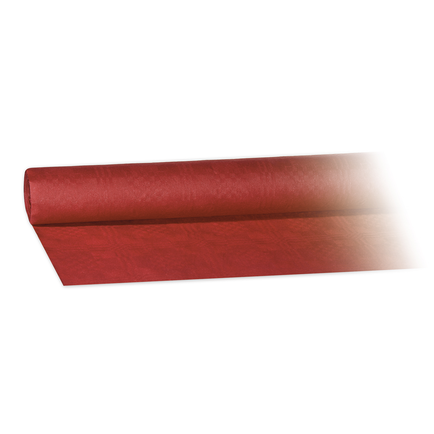 Damasttischtuch (PAP) gerollt bordeaux 1,2 x 8 m