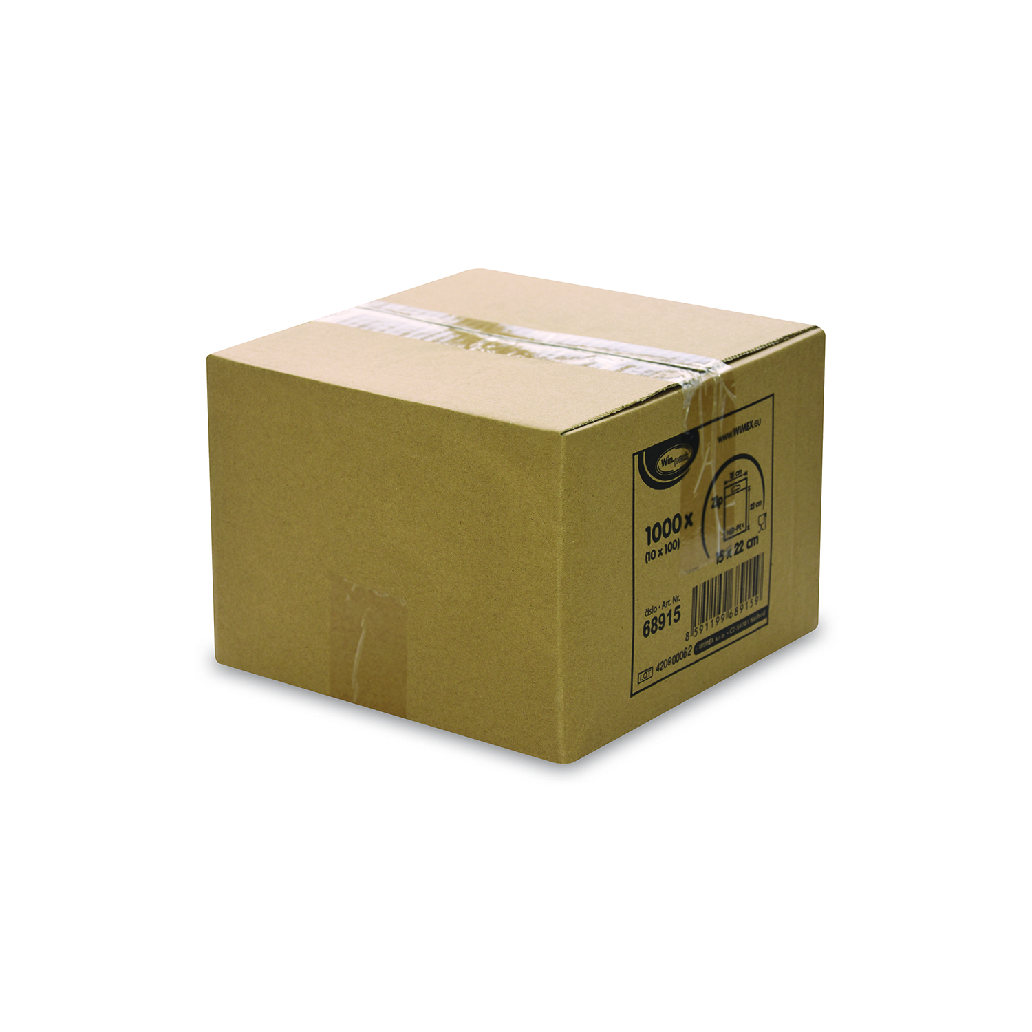 Schnellverschlussbeutel LDPE transparent 15 x 22 cm, Packung mit 1000 Stück
