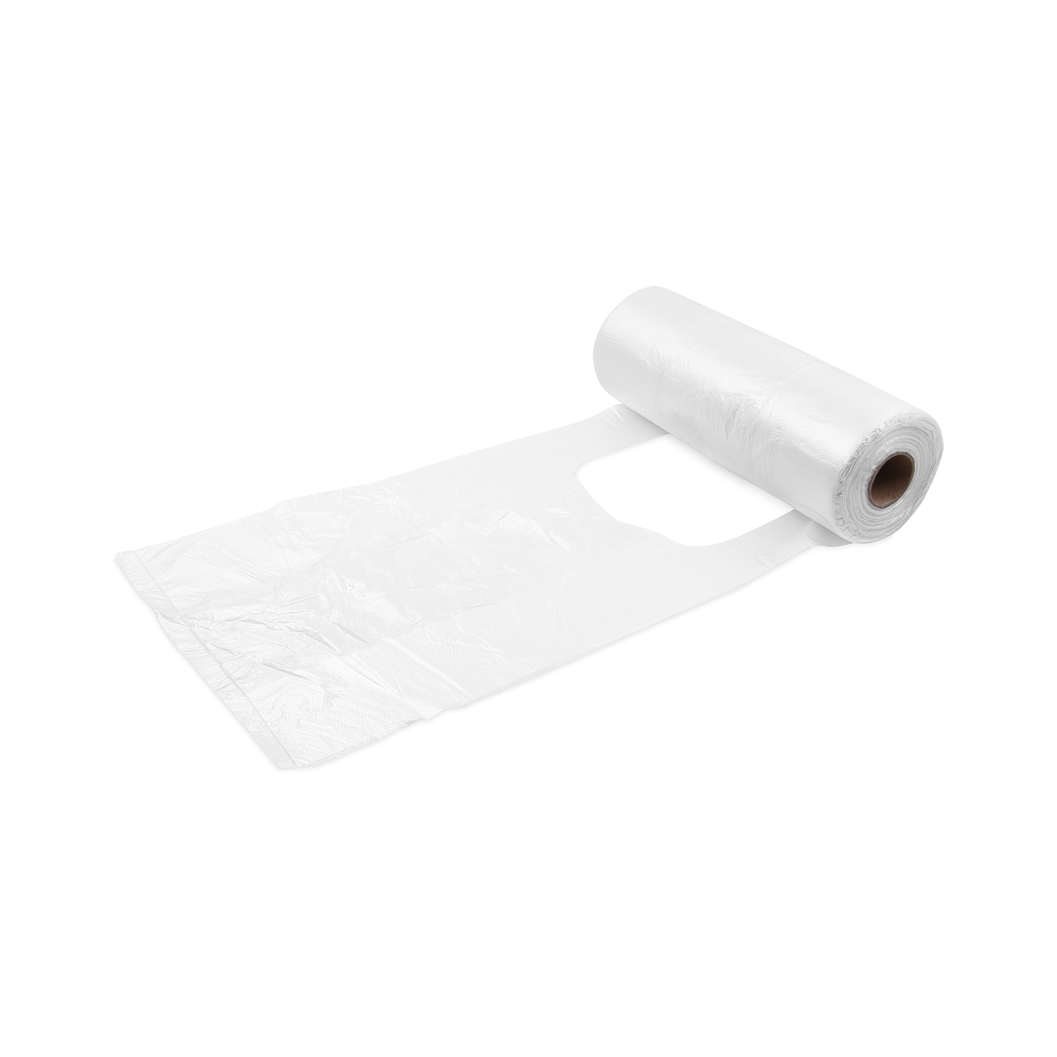 Knotenbeutel HDPE transparent 22+11 x 45 cm, Packung mit 200 Stück
