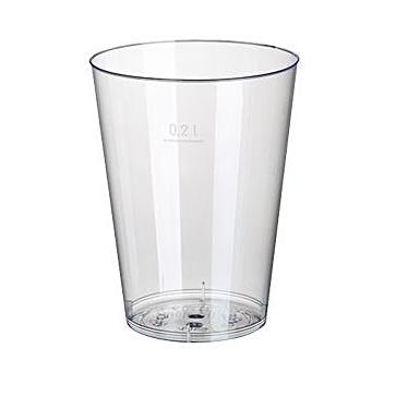 Trinkglas PS klar Ø 75 mm 0,2 l im Karton mit 1000 Stück
