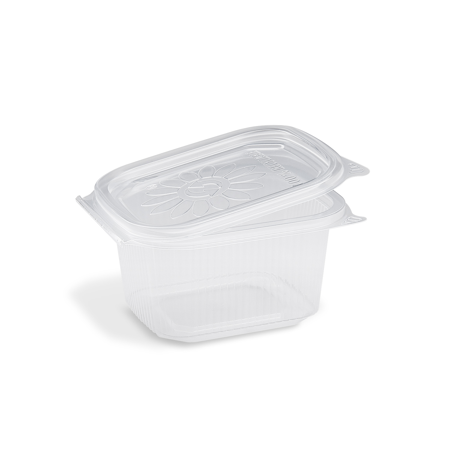 Feinkostbecher (PP) Ripboxx Tiny mit Deckel klar 375ml Feinkostbecher (PP) Ripboxx Tiny mit Deckel klar 375ml