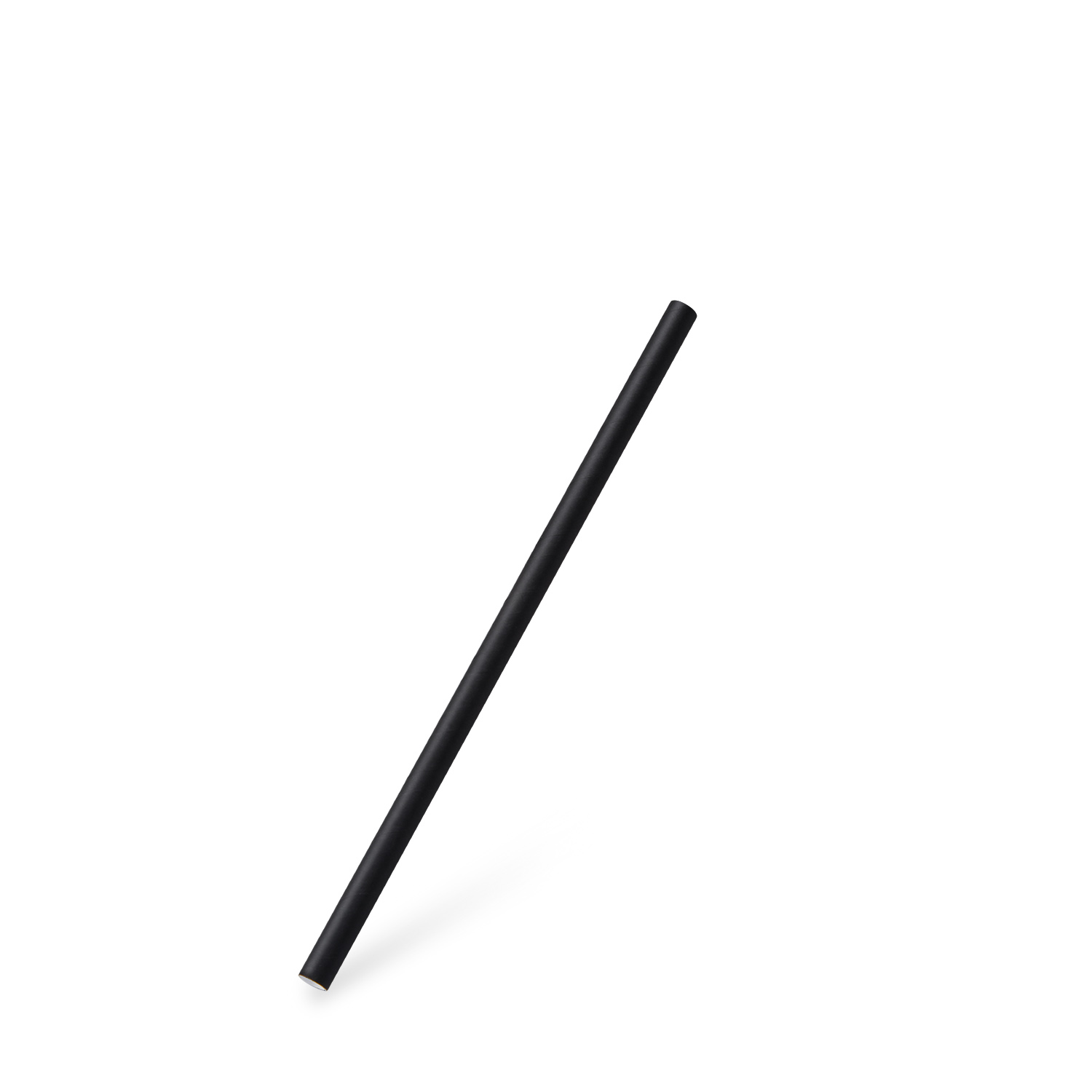 Papiertrinkhalm schwarz `JUMBO` Ø8mm x 20cm Papiertrinkhalm schwarz `JUMBO` Ø8mm x 20cm