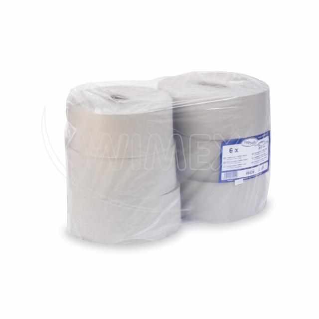 Toilettenpapier Recyclingpapier 1-lagig natur JUMBO Ø 24 cm 210 m, Packung mit 6 Stück