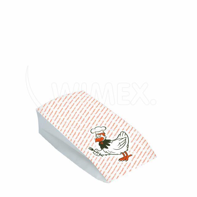 Papierbeutel PAP/PE 2-lagig fettdicht 10,5+5,5 x 24 cm, Packung mit 100 Stück
