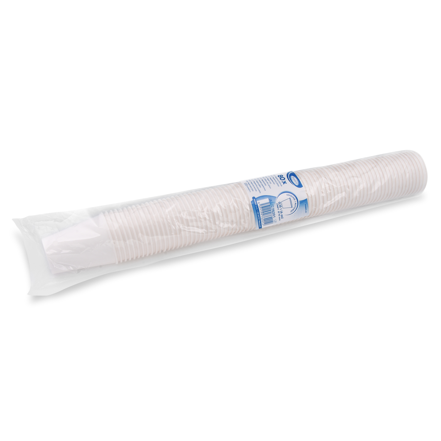 Automaten-Pappbecher aus PAP FSC Mix/PE weiss Ø 70 mm 150 ml, Packung mit 80 Stück