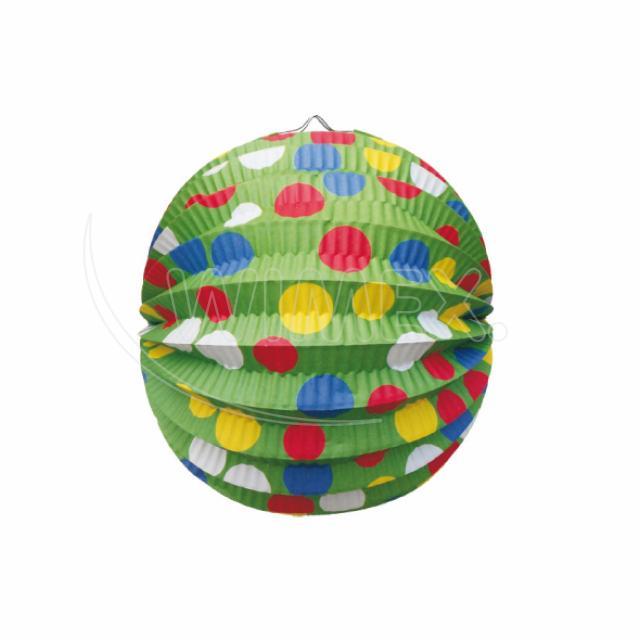 Lampion (PAP) Kugel Party grün Ø24cm Lampion (PAP) Kugel Party grün Ø24cm