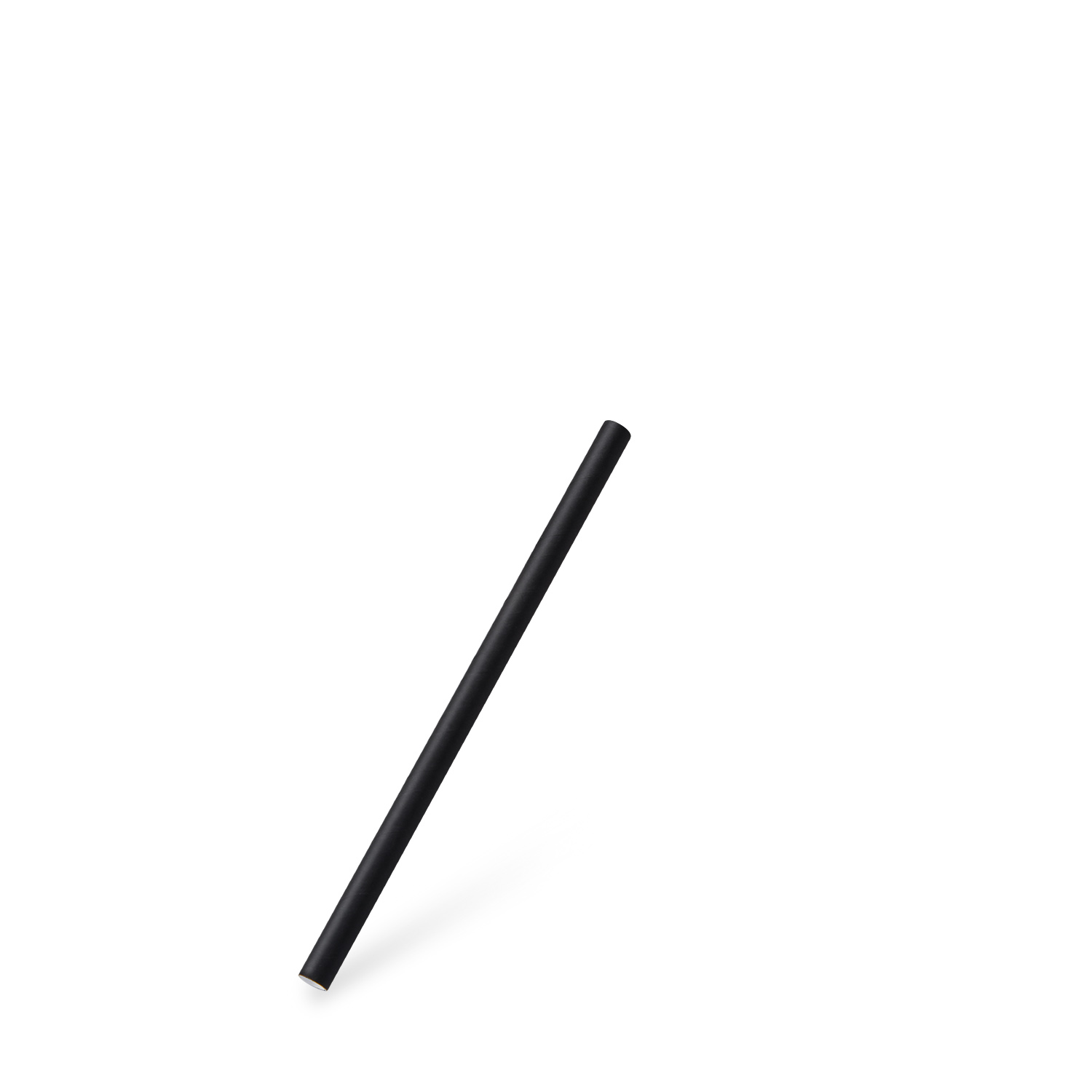 Papiertrinkhalm schwarz `JUMBO` Ø8mm x 15cm Papiertrinkhalm schwarz `JUMBO` Ø8mm x 15cm
