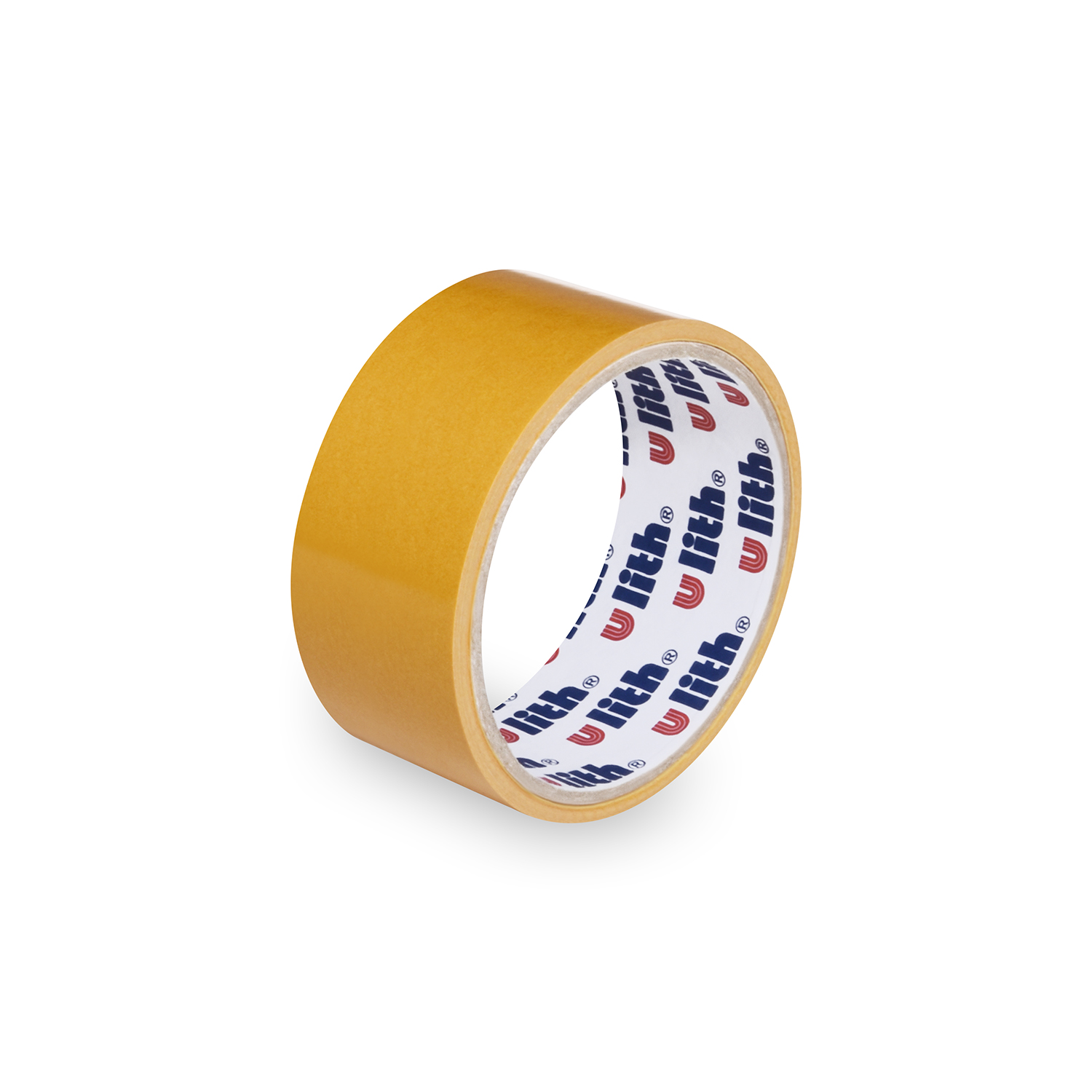 Klebeband PP beidseitig 38 mm x 5 m gelb, Packung mit 1 Stück