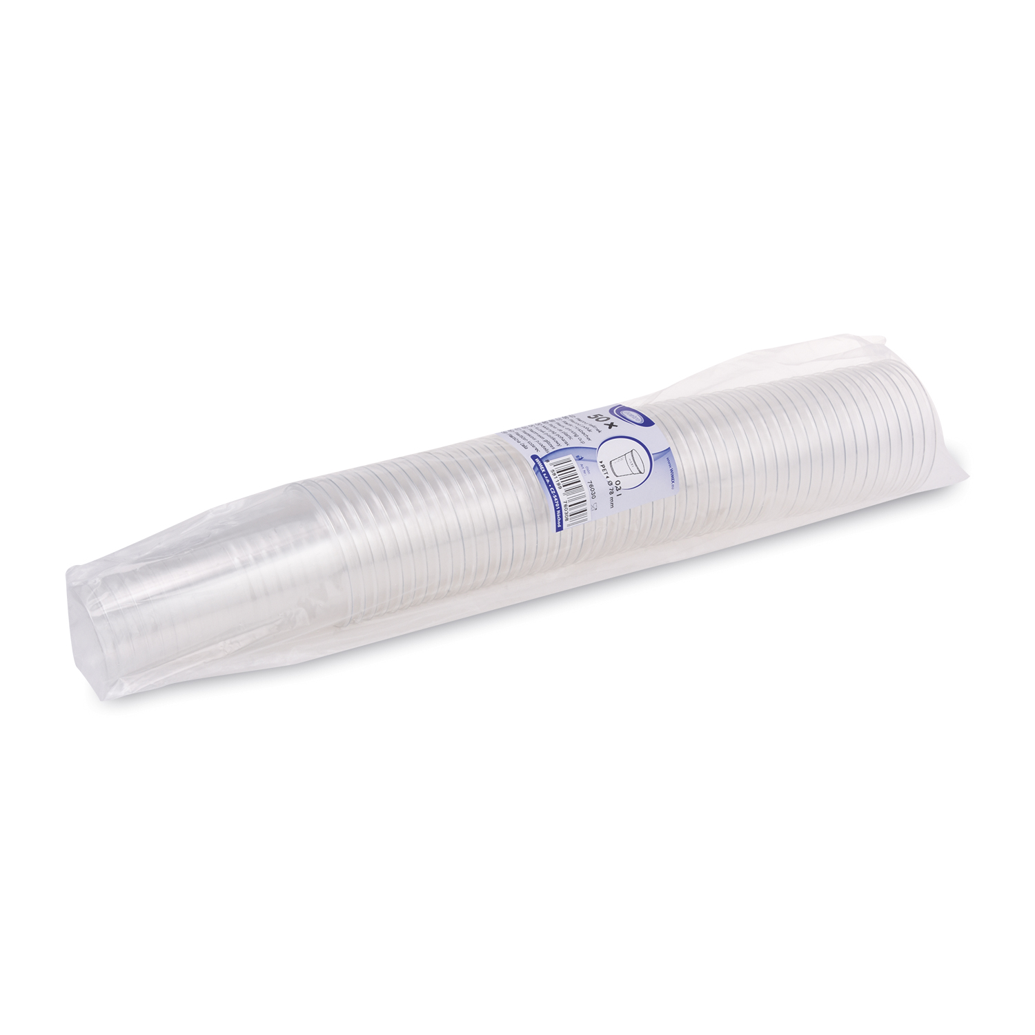 rPET Becher glasklar Ø 78 mm 0,3 l, Packung mit 50 Stück