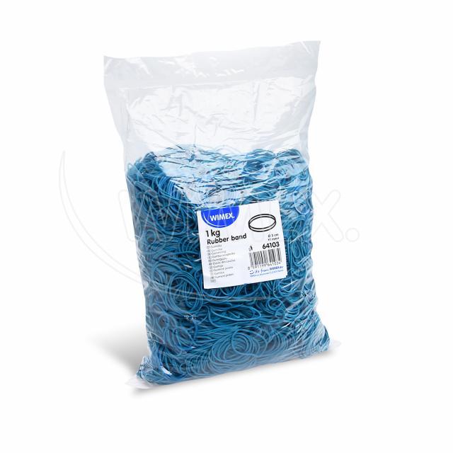 Gummiring blau, 1 mm Ø 3 cm, Packung à 1 kg