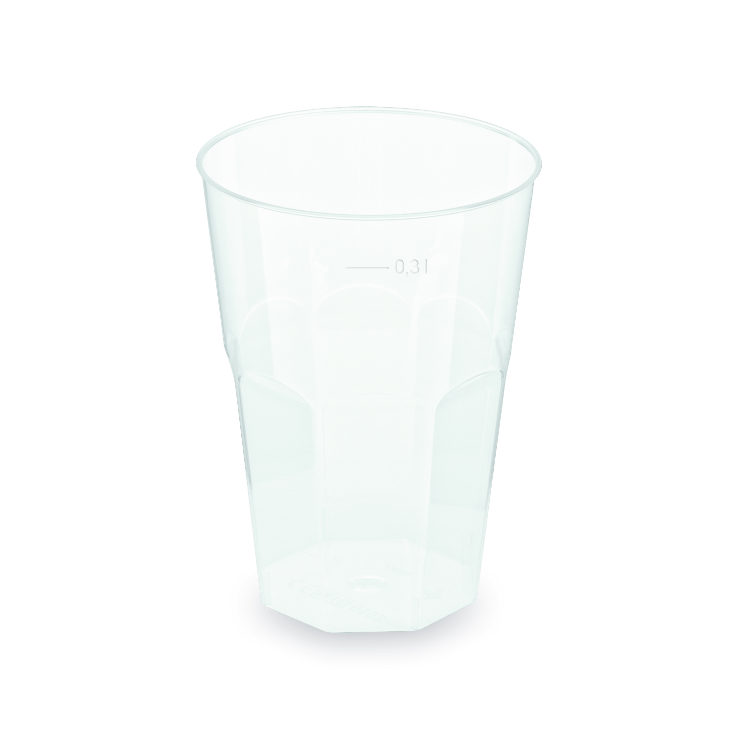 Pfandbecher PP wiederverwendbar Cocktail Ø 80 mm 0,3 l klar, Packung mit 30 Stück