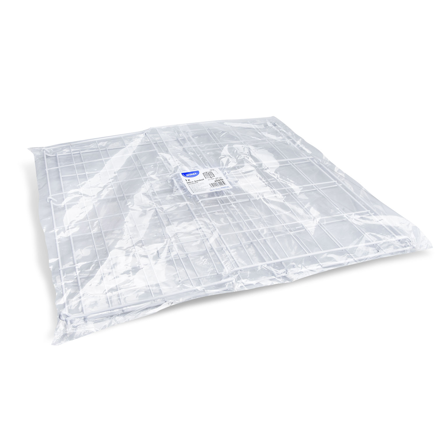 Papierkorb aus Metall, faltbar, weiss, 50 L, Packung mit 1 Stück