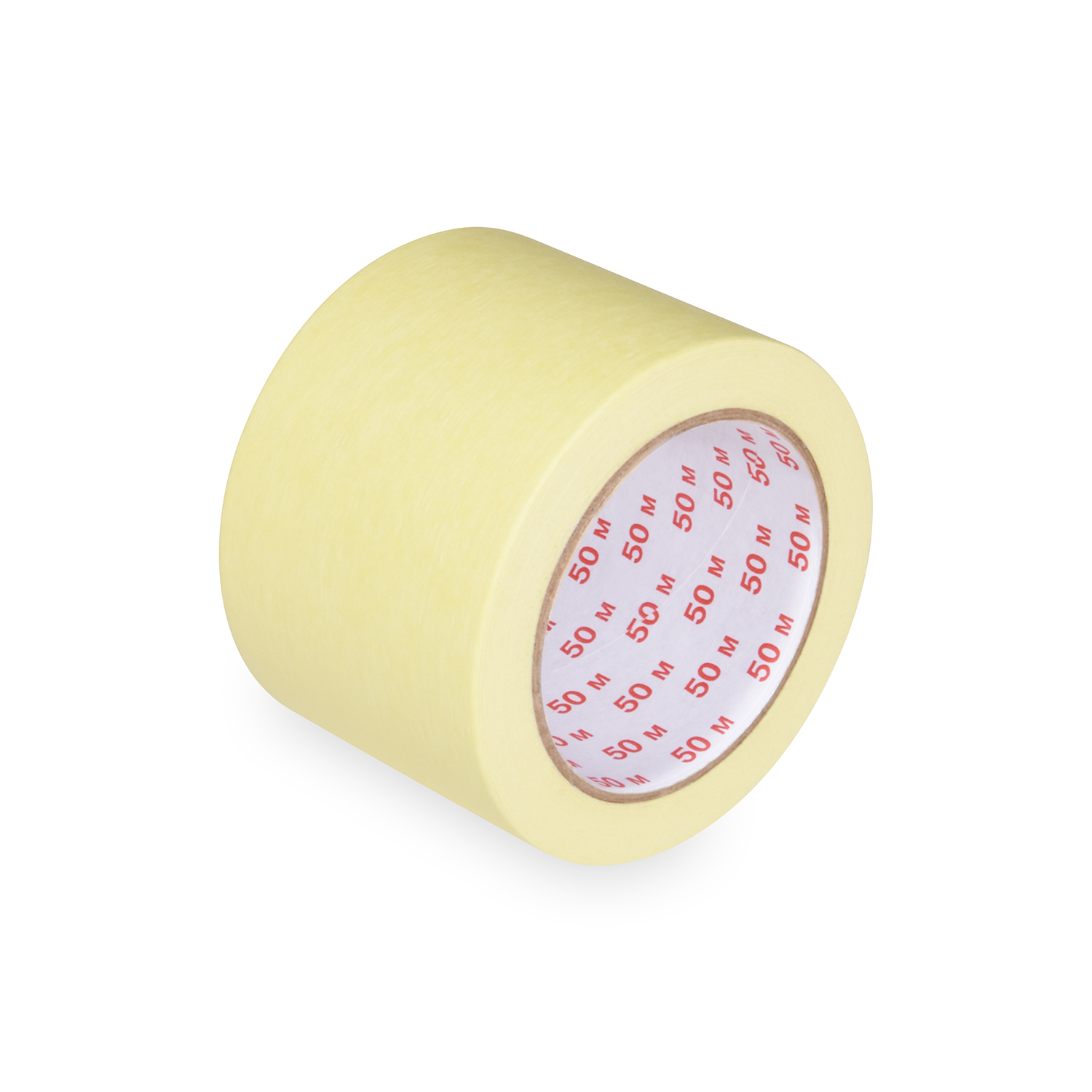 Krepp-Klebeband PAP/Hot-melt gelb 75 mm x 50 m, Packung mit 1 Rolle