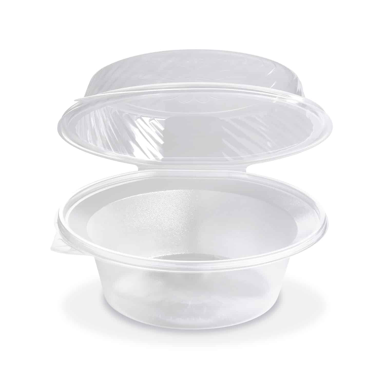 Salatschale PP Ripboxx Greens klar 2200 ml Ø 215 x 105 mm, Packung mit 25 Stück