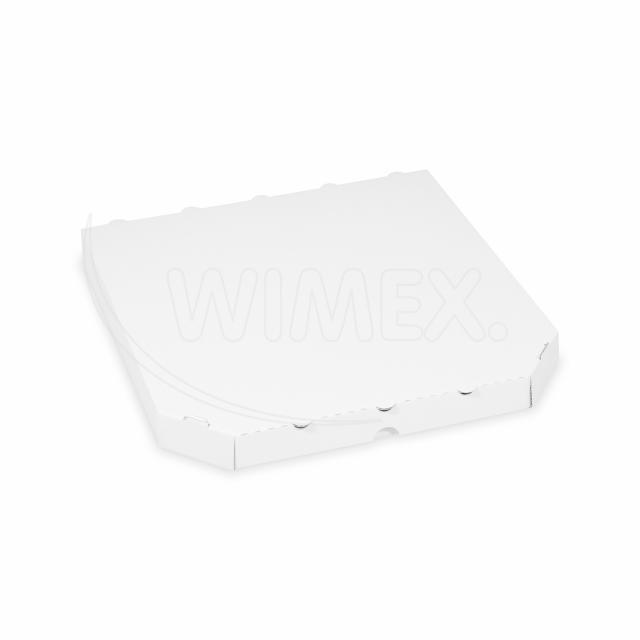 Pizzakarton aus Mikrowellpappe E6 extra-stabil, 30 x 30 x 3 cm, weiss, Packung mit 100 Stück