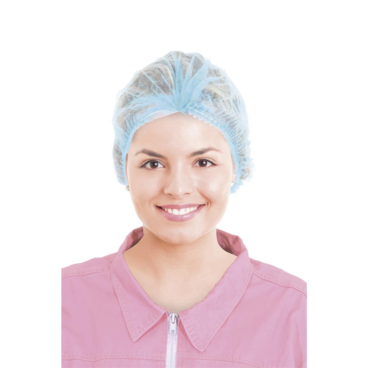 Vlieshaube (PP) extra-leicht blau Vlieshaube (PP) extra-leicht blau