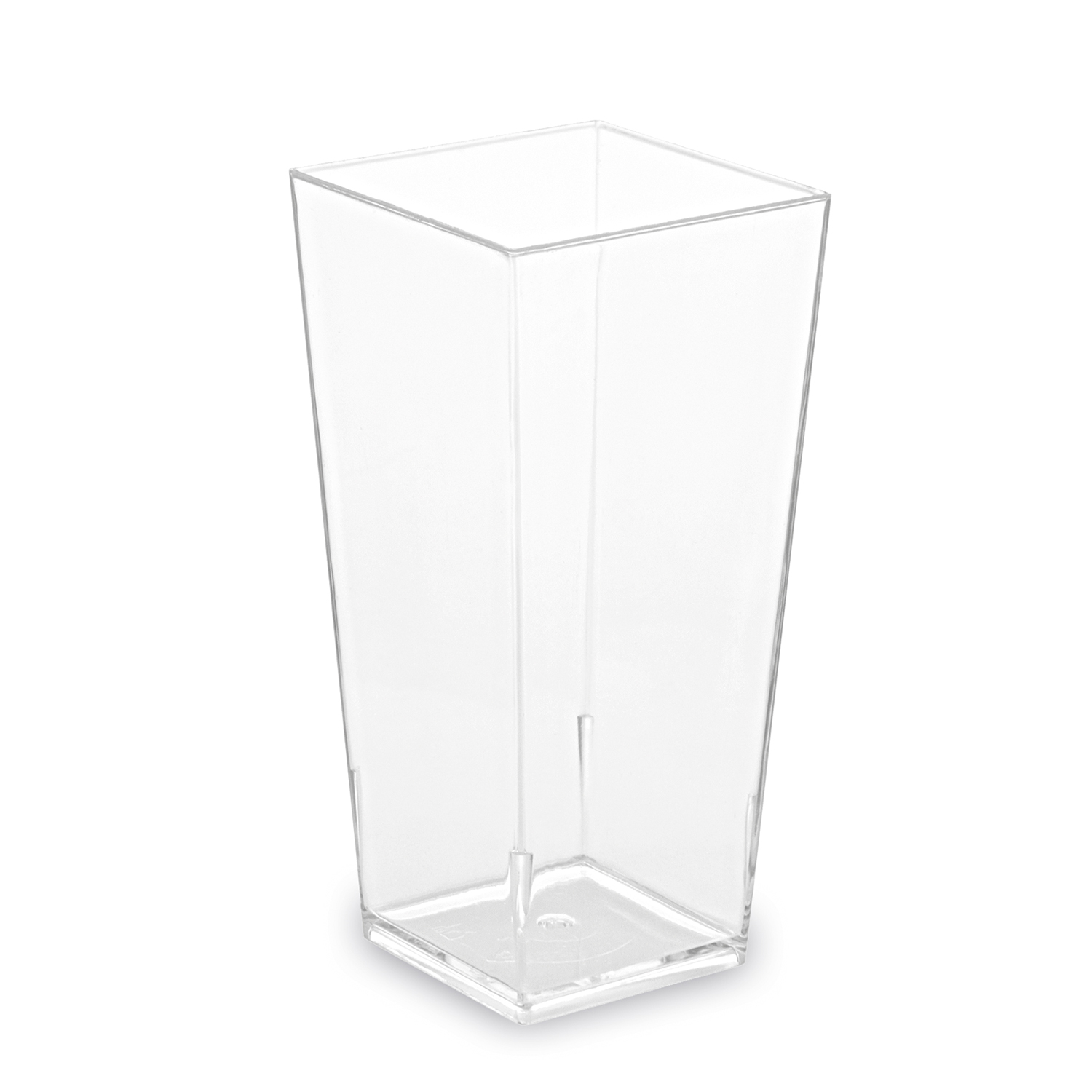 Fingerfood-Becher PS eckig glasklar 85 ml, Packung mit 40 Stück