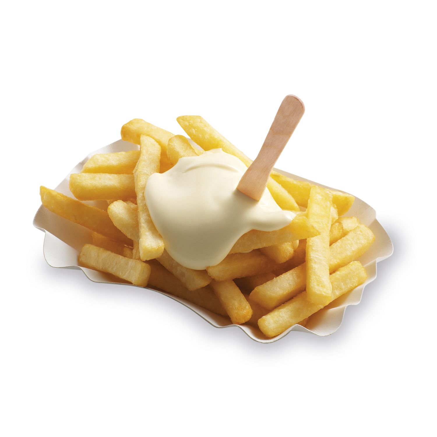 Snack-Gabel aus Holz FSC 100% 12 cm, Packung mit 500 Stück
