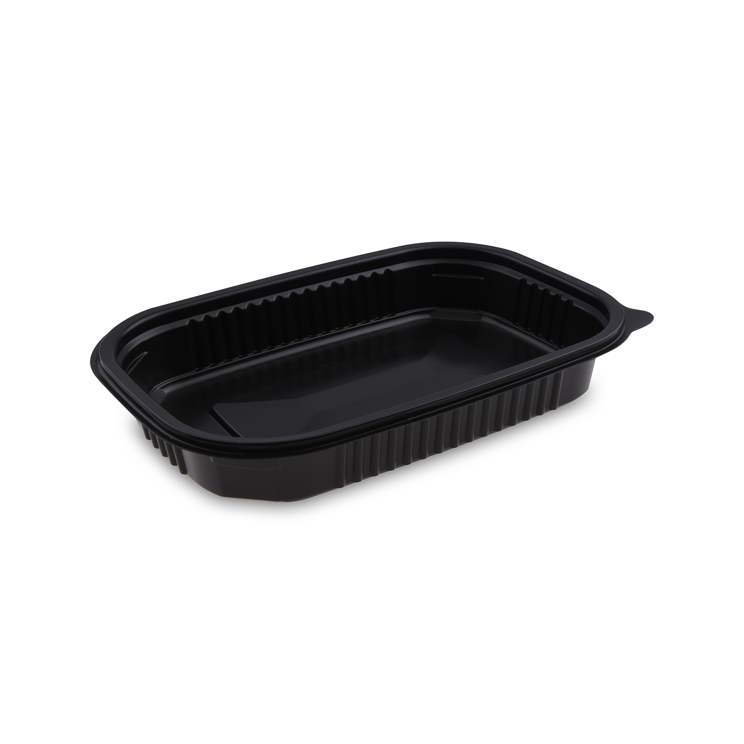 Mikrowellenschale PP ungeteilt schwarz 750 ml 221 x 151 x 34 mm, Packung mit 50 Stück