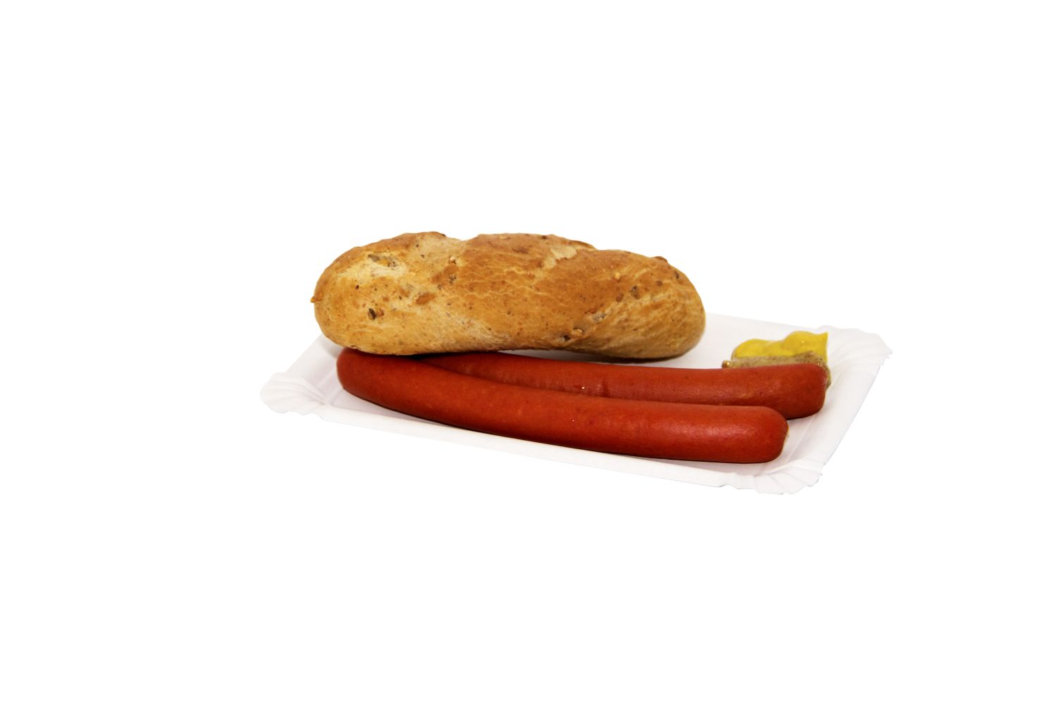 Pappteller aus PAP FSC Mix-Recy weiss 13 x 20 cm, Packung à 250 Stück
