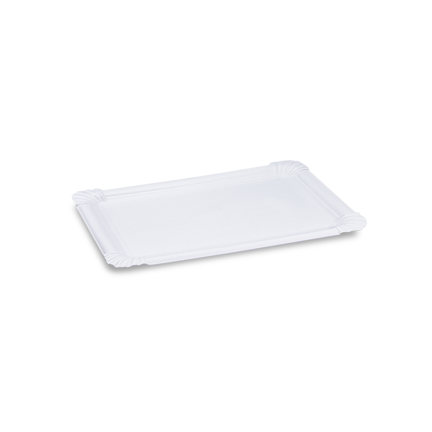 Pappteller weiß 17,5 x 25 cm Pappteller weiß 17,5 x 25 cm