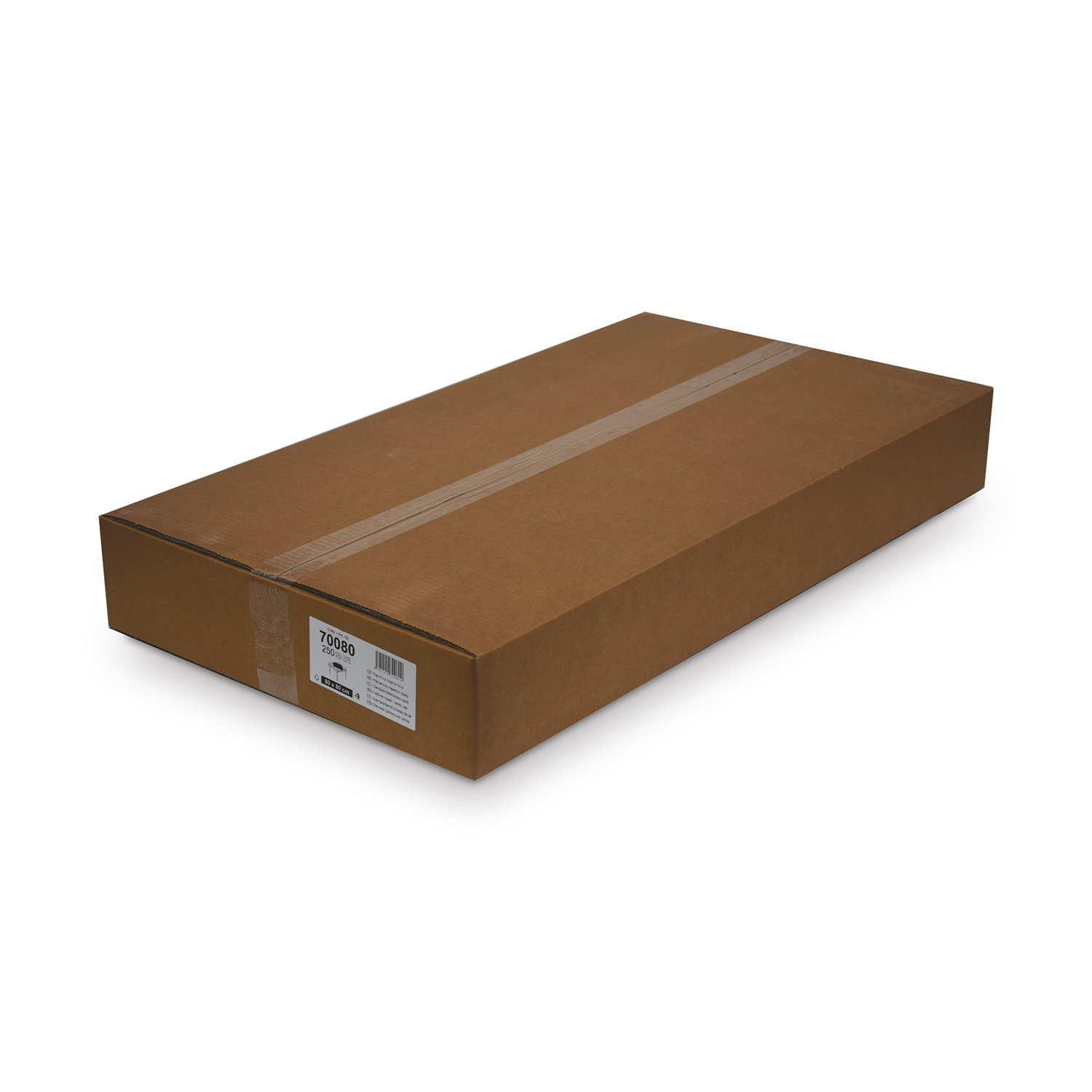 Damastmitteldecke aus Papier weiss 80 x 80 cm, Packung mit 250 Stück